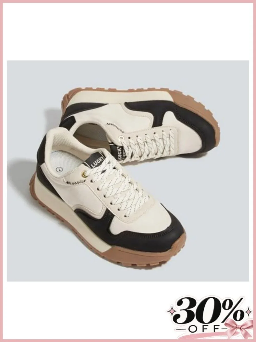 Platform Canvas Sneakers Casual Lace Up Low Top Rubber Sole